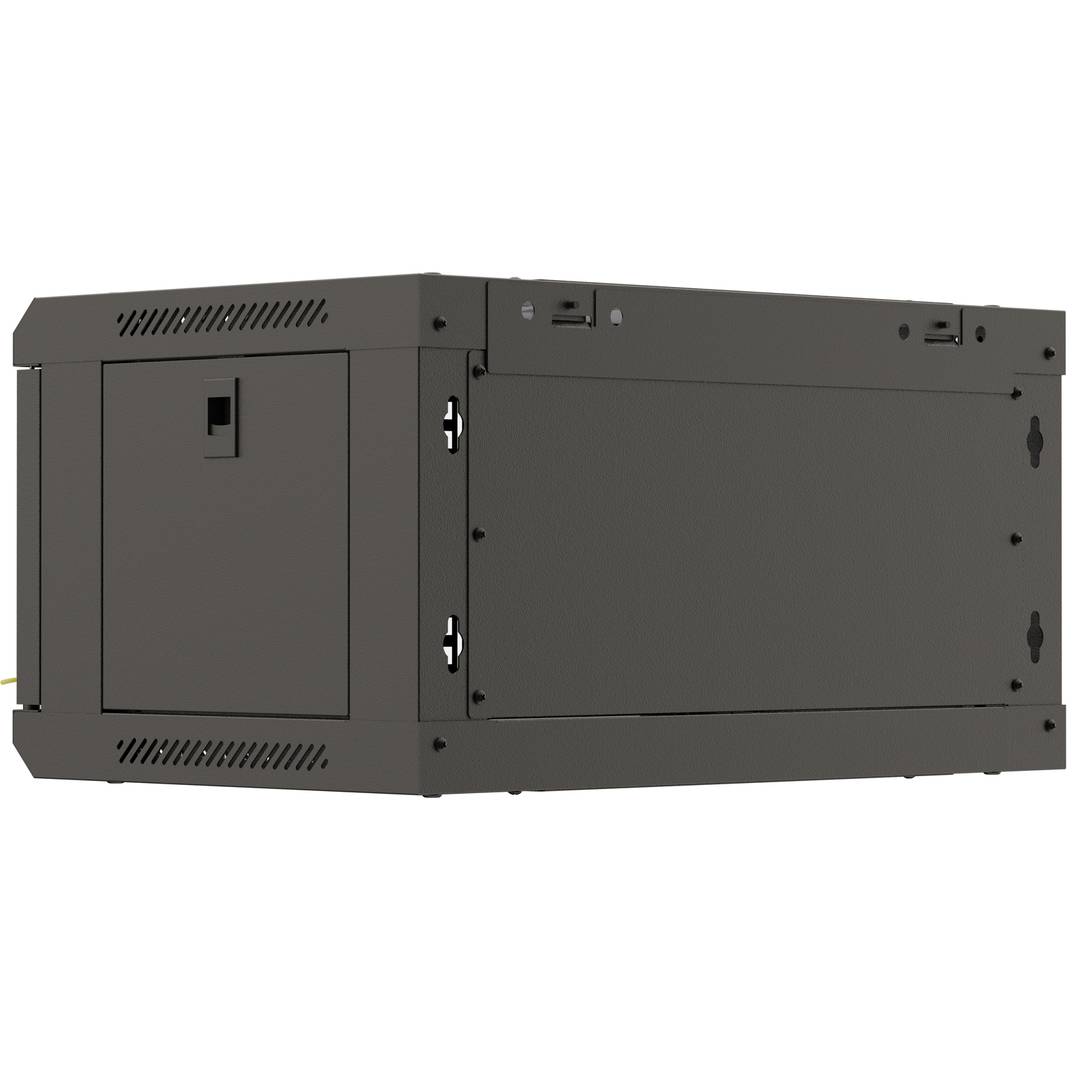 Armário de parede 19'' 4U 540x350x281mm preto desmontado parede faça você mesmo Lanberg