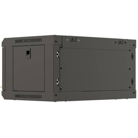 Armário de parede 19'' 4U 540x350x281mm preto desmontado parede faça você mesmo Lanberg