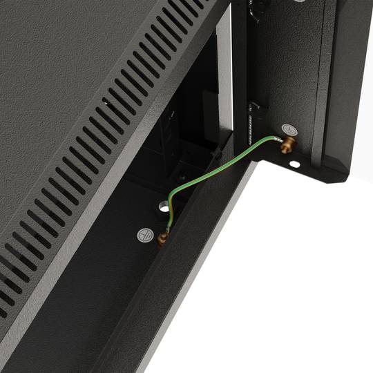 Armário de parede 19'' 4U 540x350x281mm preto desmontado parede faça você mesmo Lanberg