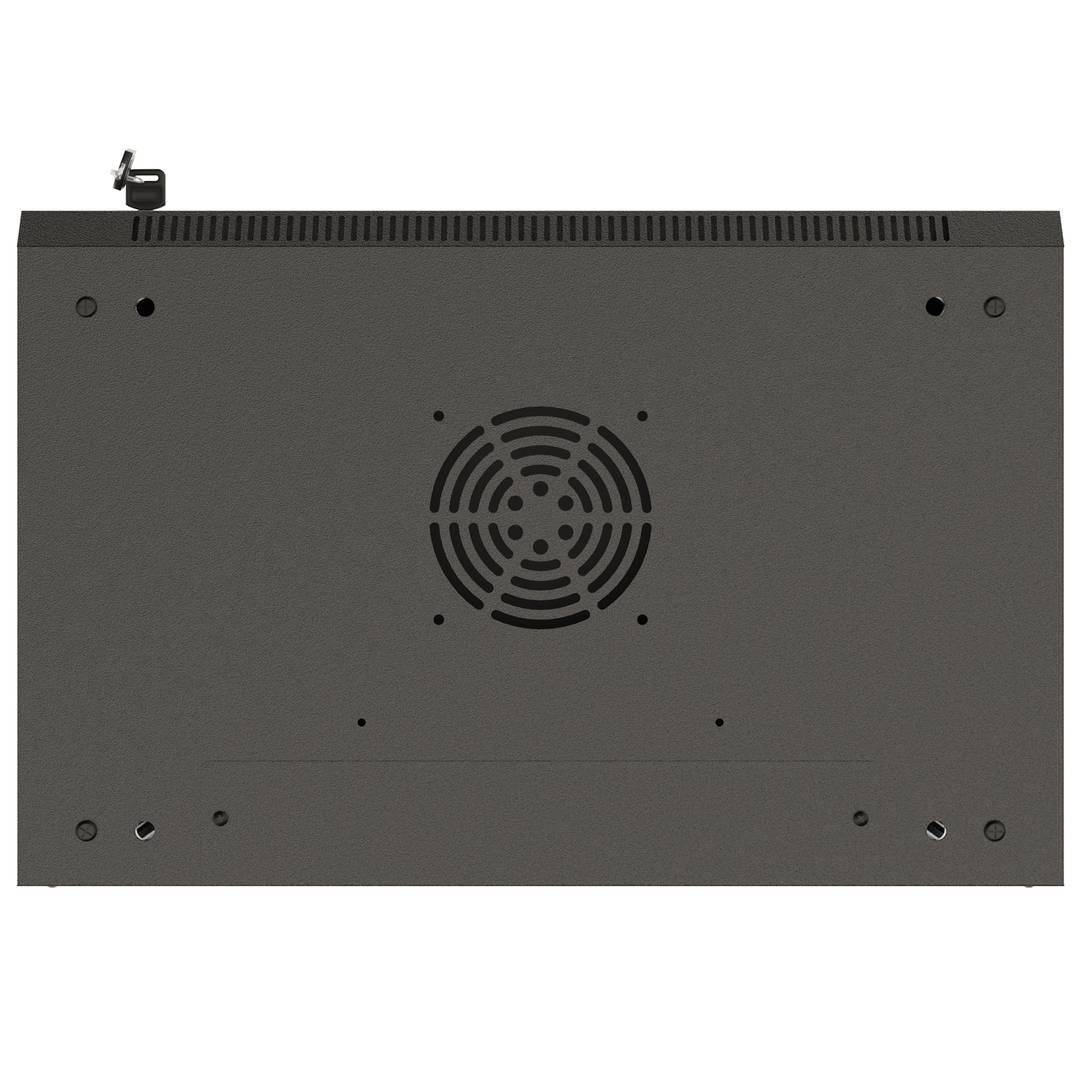Armário de parede 19'' 4U 540x350x281mm preto desmontado parede faça você mesmo Lanberg