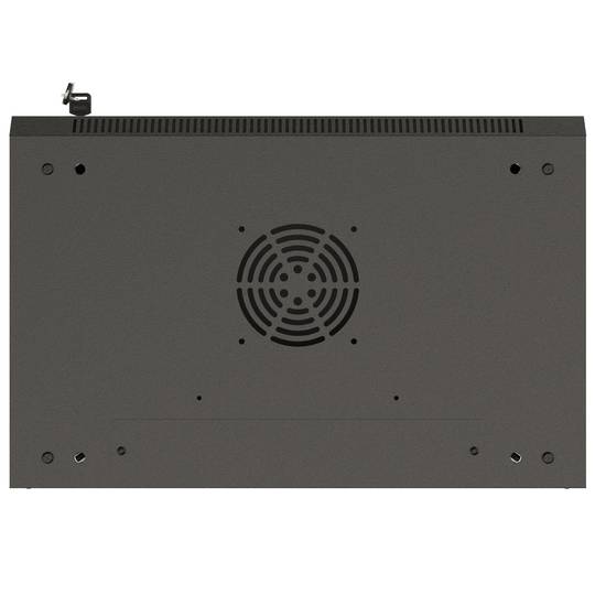 Armário de parede 19'' 4U 540x350x281mm preto desmontado parede faça você mesmo Lanberg