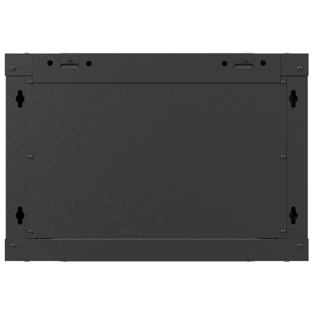 Wandrekkast 19'' 6U 540x350x370mm zwart wand gedemonteerd DIY Lanberg