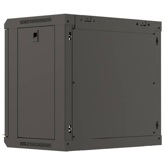 Armario rack mural 19'' 9U 540x350x500mm negro pared desmontado DIY Lanberg