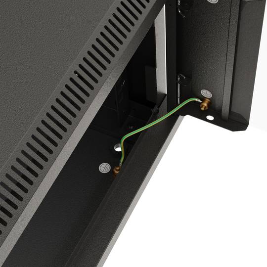 Armario rack mural 19'' 9U 540x350x500mm negro pared desmontado DIY Lanberg