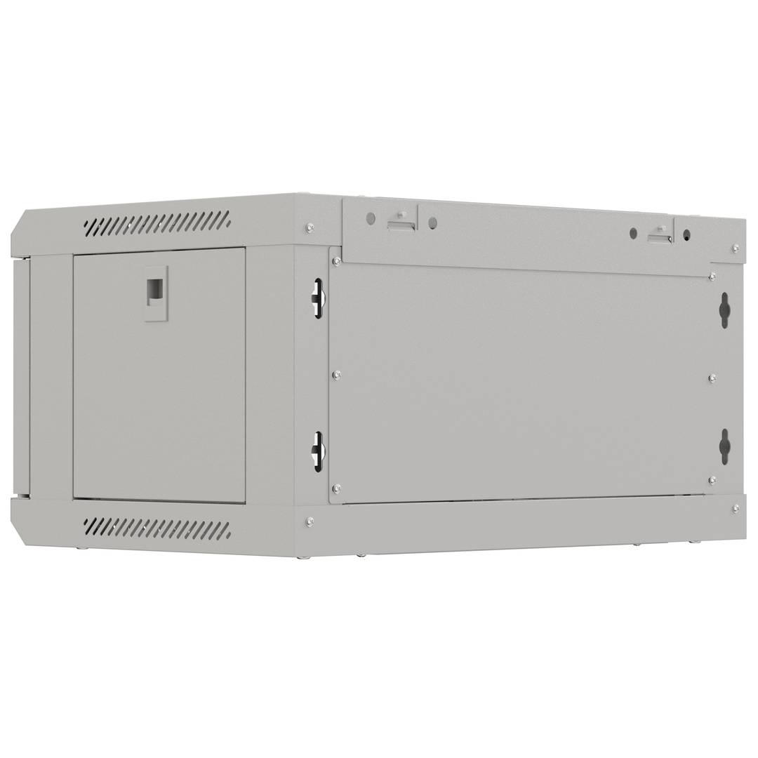 Armadio rack a parete 19'' 4U 540x350x281mm bianco smontabile fai da te Lanberg