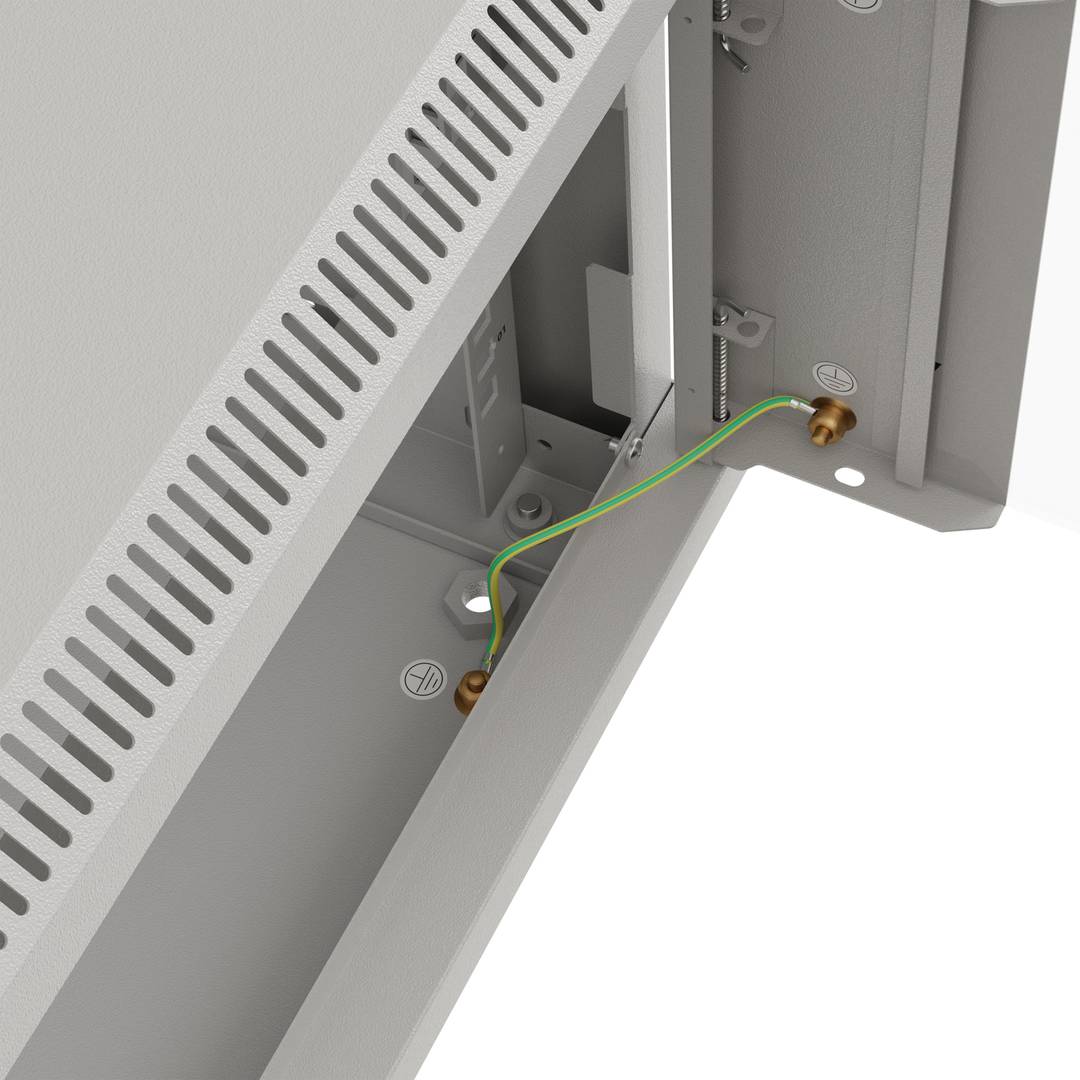 Armadio rack a parete 19'' 4U 540x350x281mm bianco smontabile fai da te Lanberg