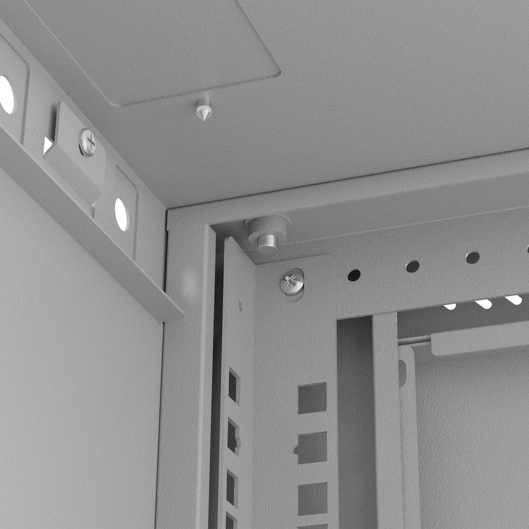 Armadio rack a parete 19'' 4U 540x350x281mm bianco smontabile fai da te Lanberg