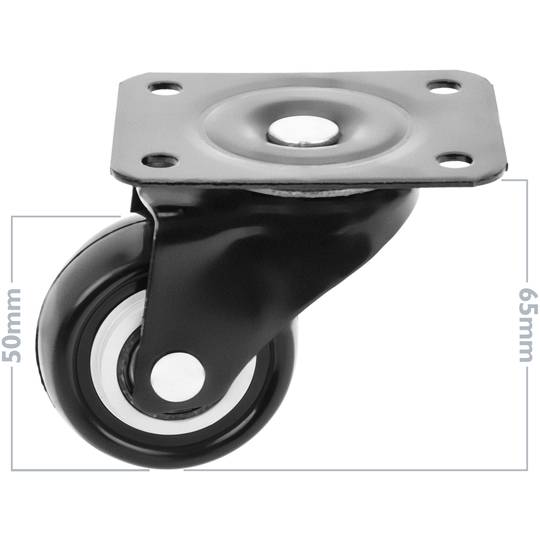 Swivel caster wheel kit for SOHORack and MobiRack cabinets 4 pack