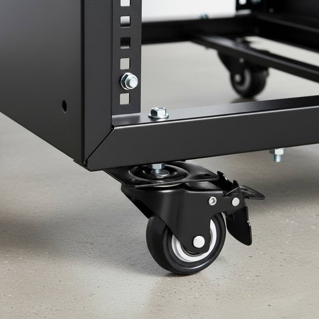 Swivel caster wheel kit for SOHORack and MobiRack cabinets 4 pack