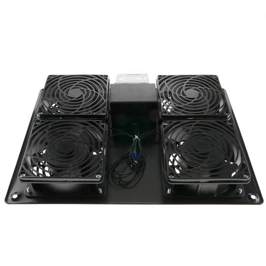 Bovenklep 4 ventilatoren voor MobiRack MobiRackHQ met thermostaat
