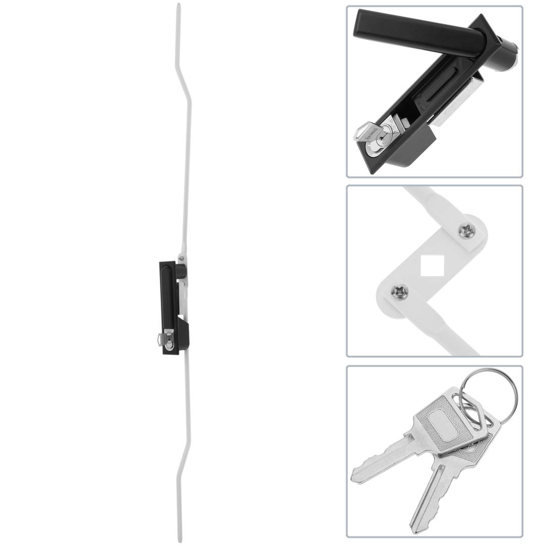 Lock mounting kit for charging cabinets of 20 computers, notebook or tablet white