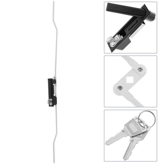 Lock mounting kit for charging cabinets of 20 computers, notebook or tablet white
