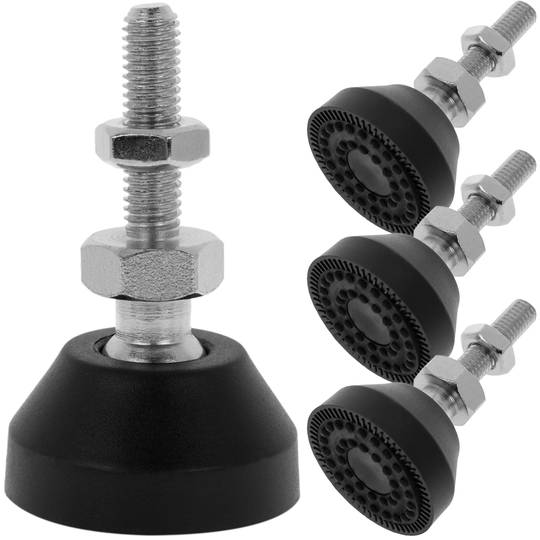 Metric leveling feet M8 pack of 4 units. - Cablematic