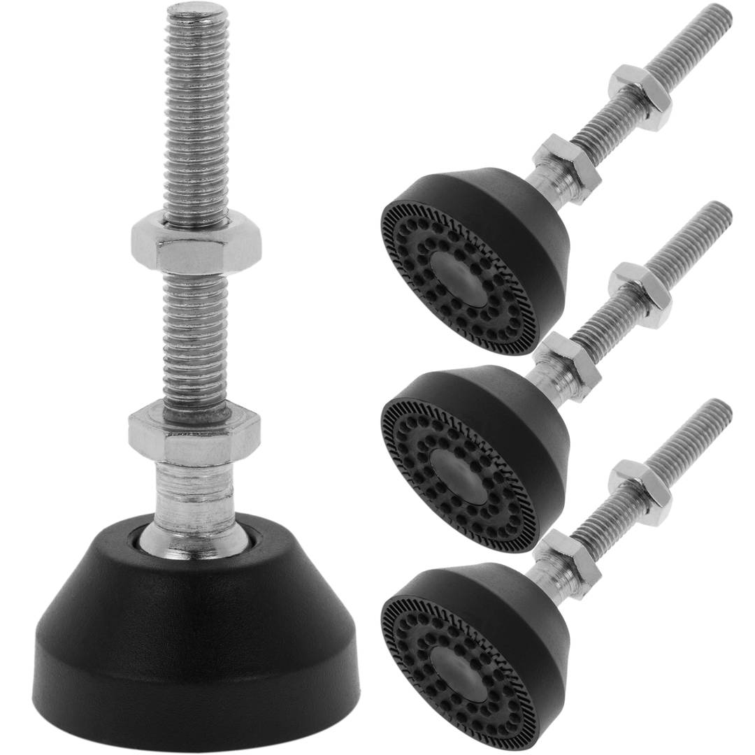 Metric leveling feet M8 pack of 4 units. - Cablematic