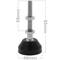 Metric leveling feet M8 pack of 4 units.