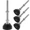 Peus d'anivellament metric M8 pack de 4 unitats.