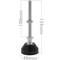 Peus d'anivellament metric M8 pack de 4 unitats.