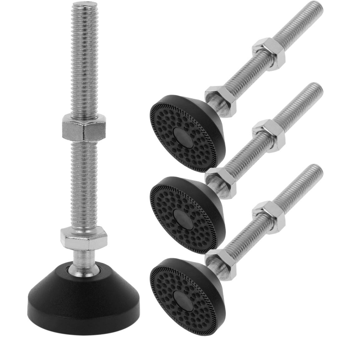 Metric leveling feet M12 pack of 4 units. - Cablematic