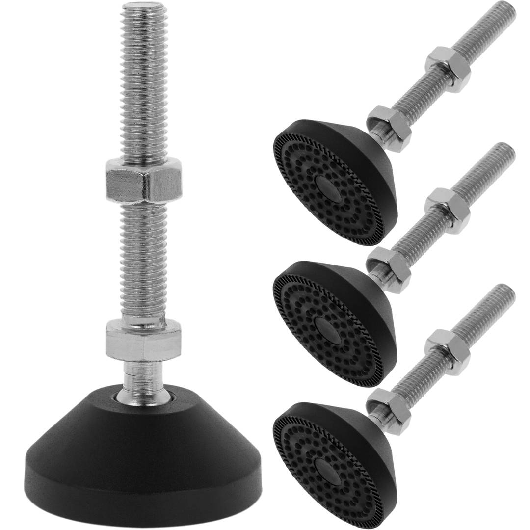 Metric leveling feet M12 pack of 4 units. - Cablematic