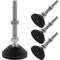 Metric leveling feet M12 pack of 4 units.