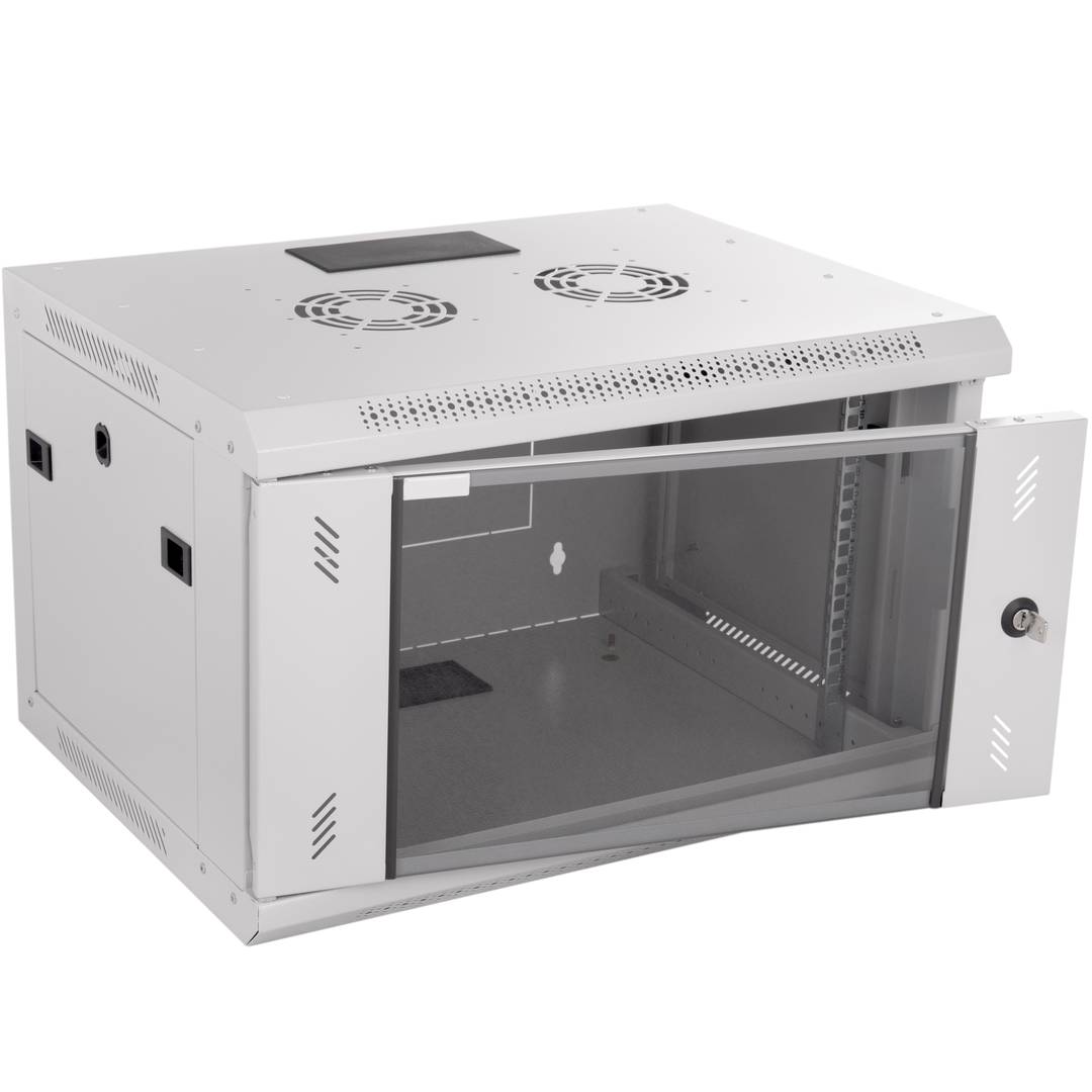 Server Rack Cabinet 19 Inch 6u 600x450x370mm Wallmount White
