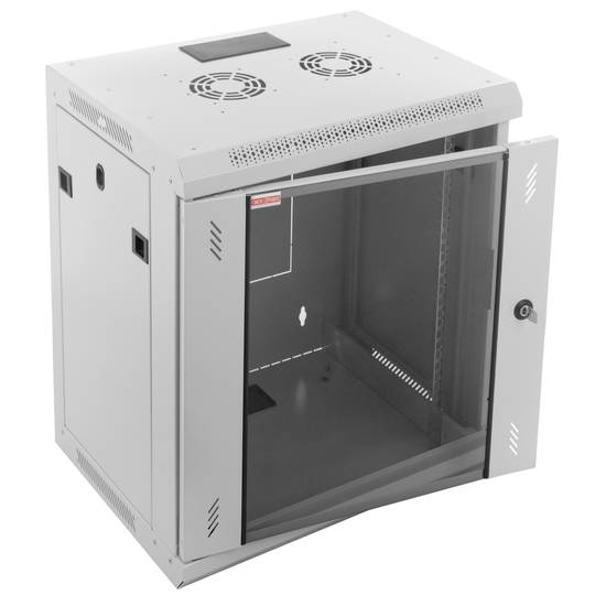 Server rack cabinet 19 inch 12U 600x450x639mm wallmount white SOHORack by RackMatic