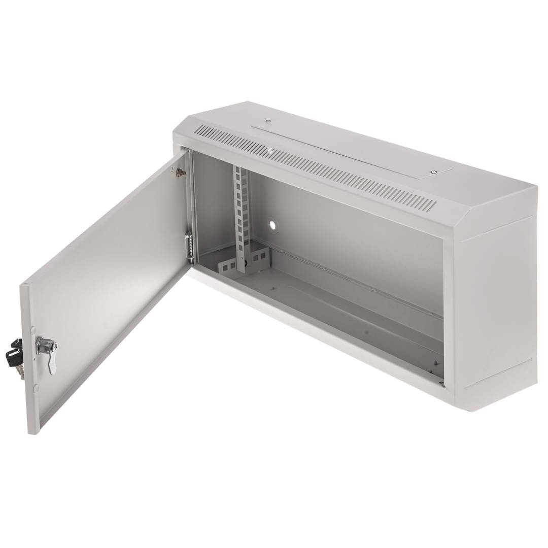Szafa ścienna 19 '' 4U 600x150x288mm ściana z metalowymi drzwiami SOHORack biała
