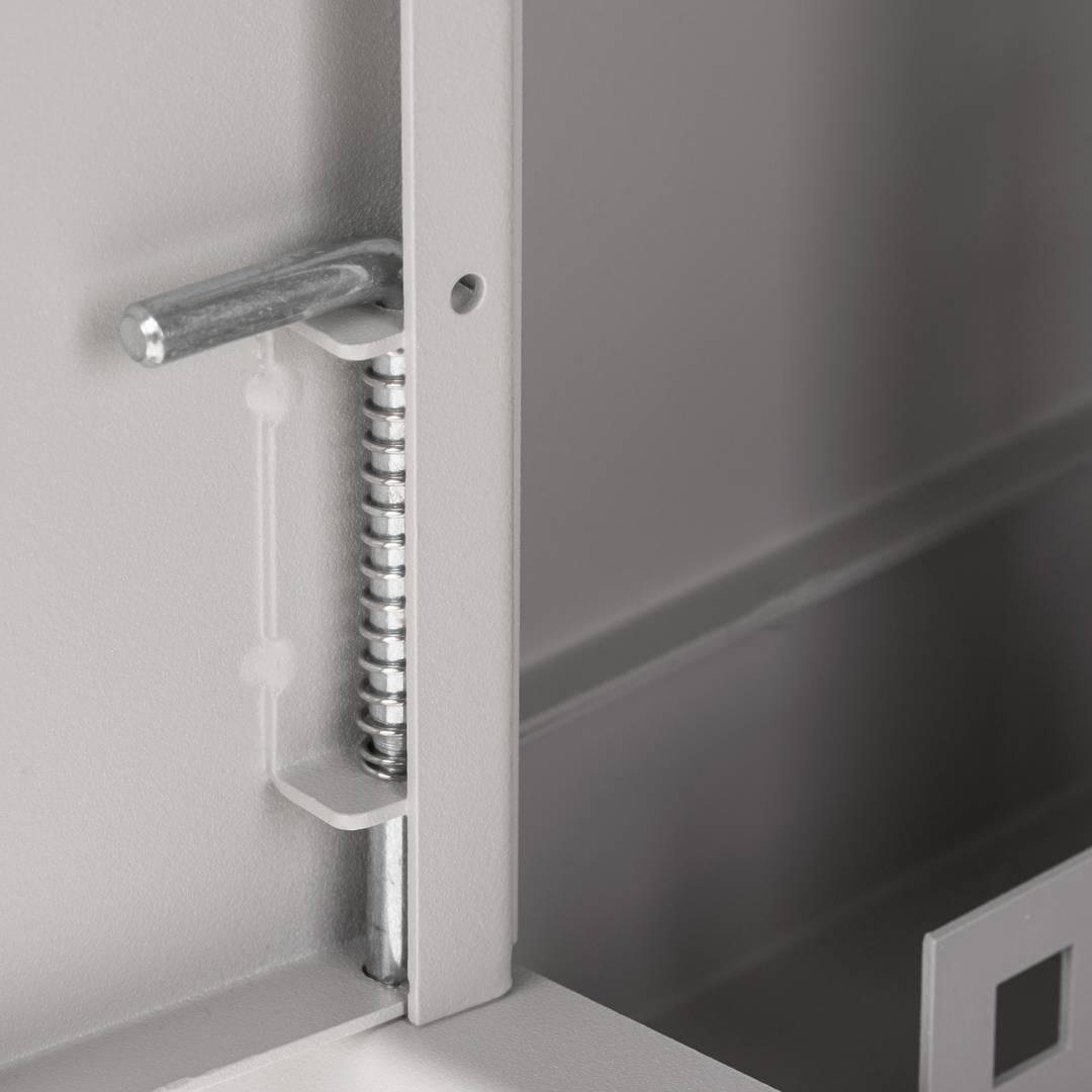 Armadio rack da muro 19'' 6U 600x150x370mm parete con porta metallo SOHORack bianco