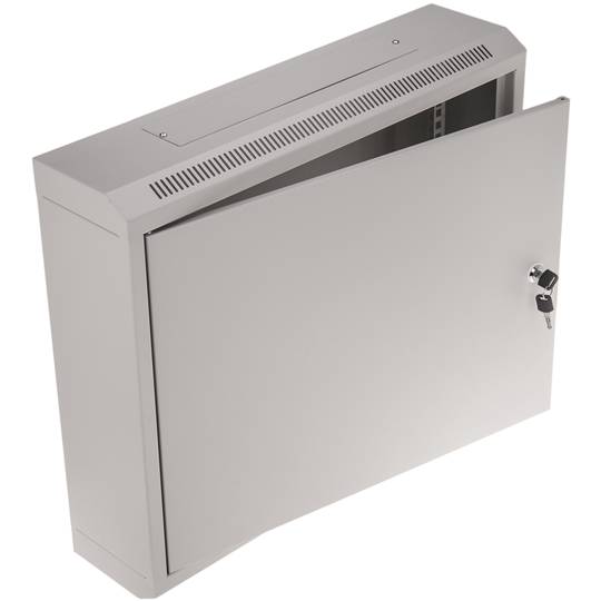 Armário rack mural 19'' 9U 600x150x505mm parede com porta metal SOHORack branco