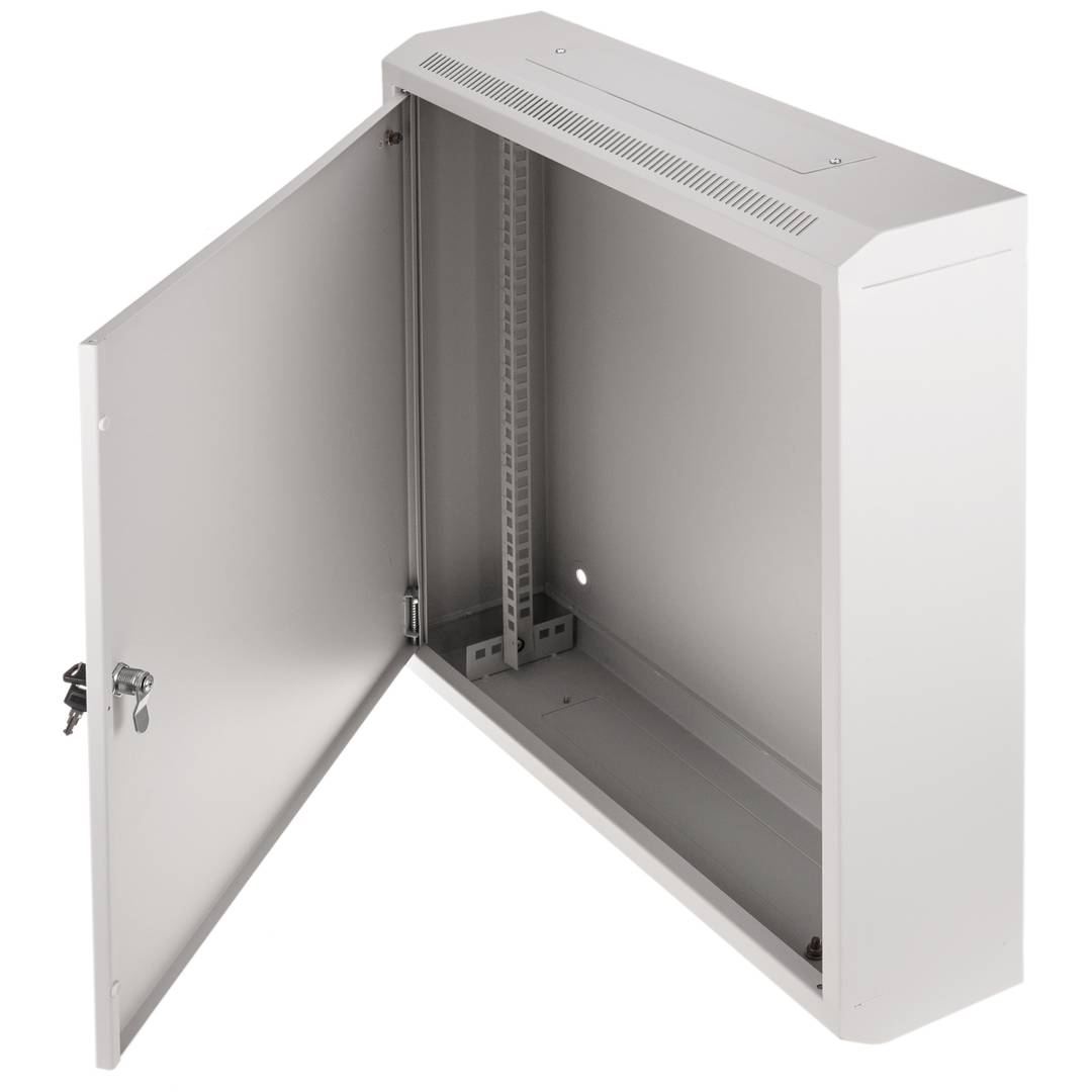 Armario rack mural 19'' 12U 600x150x640mm pared con puerta metálica SOHORack blanco