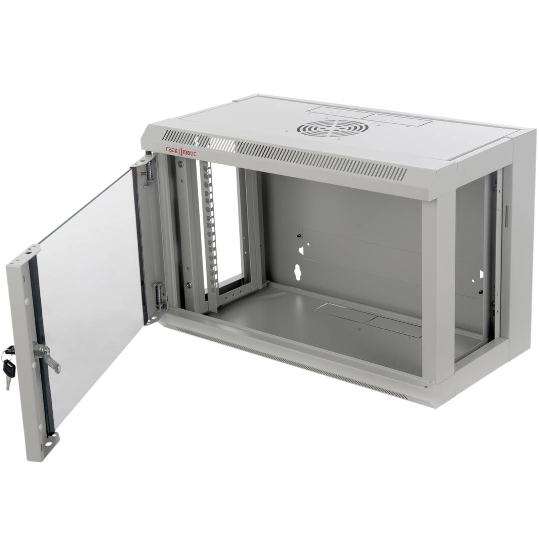 Armário de parede 19'' 6U 570x300x390mm parede SOHORack desmontado DIY por RackMatic