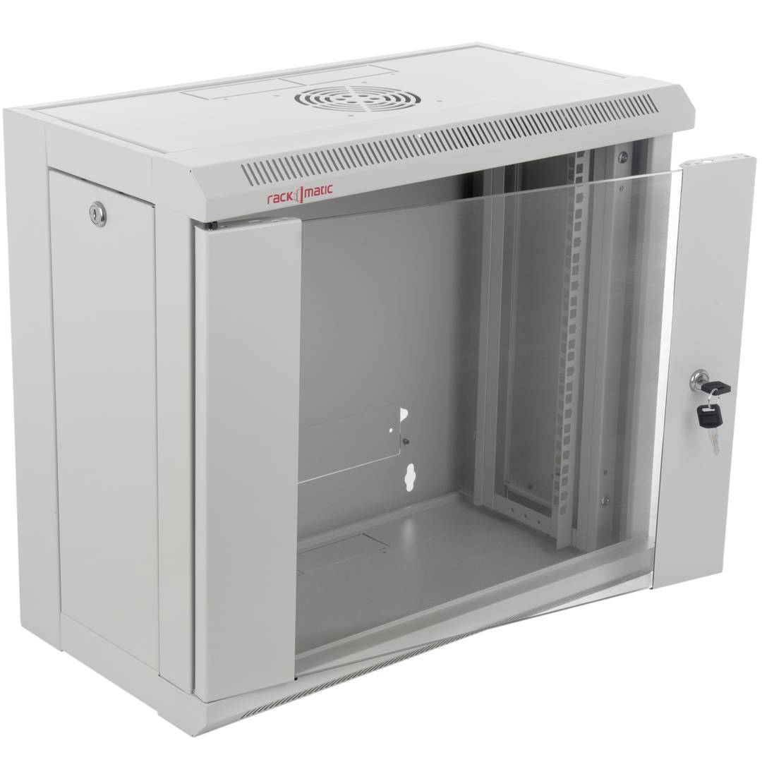 Armadio rack da parete 19'' 9U 570x300x520mm parete SOHORack smontato DIY by RackMatic