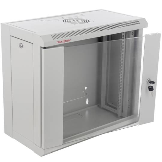 Armadio rack da parete 19'' 9U 570x300x520mm parete SOHORack smontato DIY by RackMatic