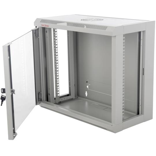 Armadio rack da parete 19'' 9U 570x300x520mm parete SOHORack smontato DIY by RackMatic