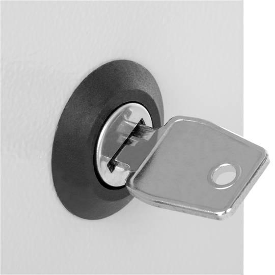 Armoire rack murale 19'' 6U 600x450x372 mm SOHORack de RackMatic en blanc RAL 9035