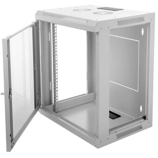 Armadio rack 19'' 15U 600x450x772 mm a parete SOHORack di RackMatic in bianco RAL 9035