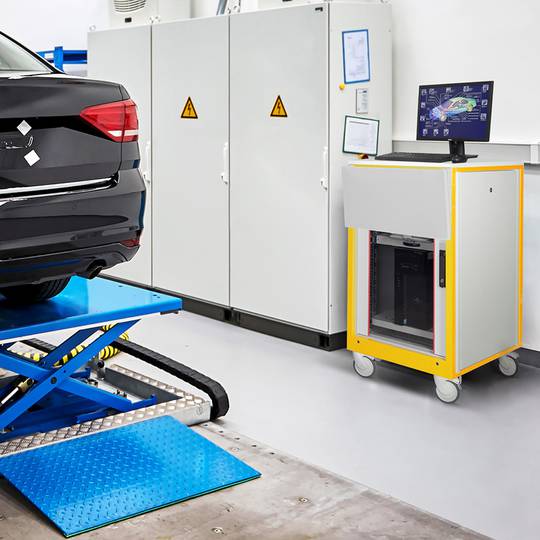 Mobiel werkstation Rack 16U 19