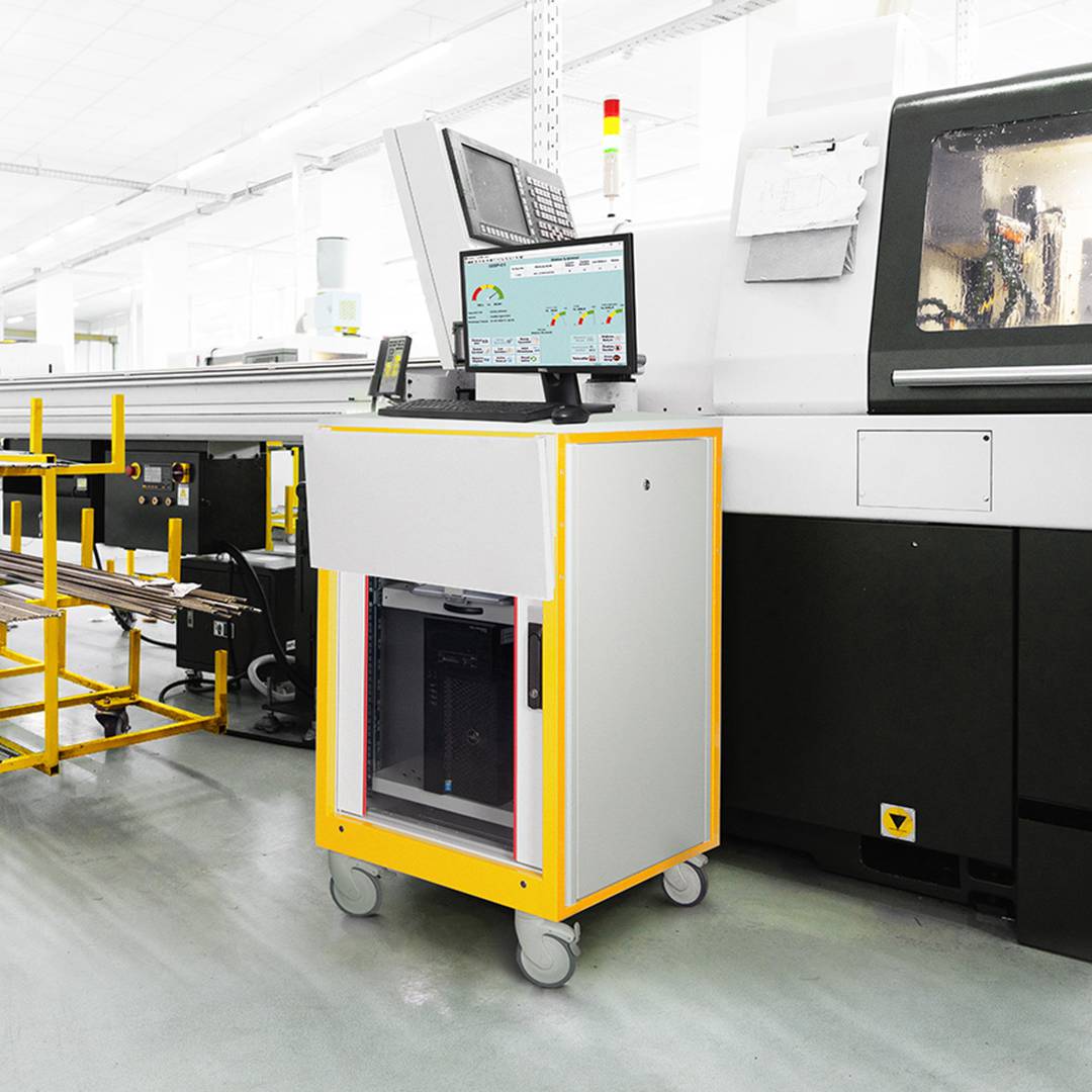 Mobiel werkstation Rack 16U 19