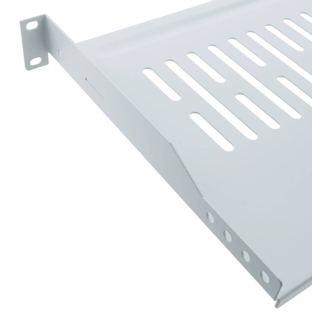 Tray rack front fastening 1U 250 mm white
