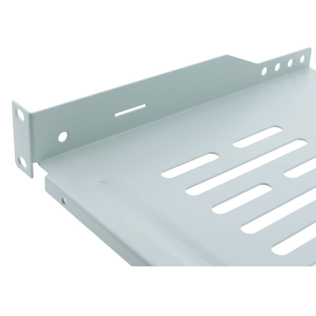 Tray rack front fastening 1U 250 mm white
