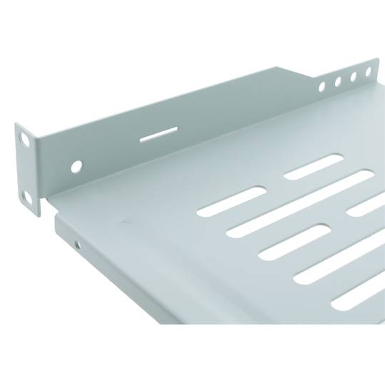 Tray rack front fastening 1U 250 mm white