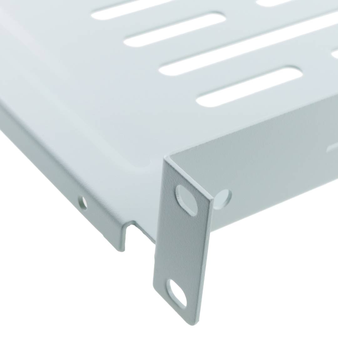 Tray rack front fastening 1U 250 mm white