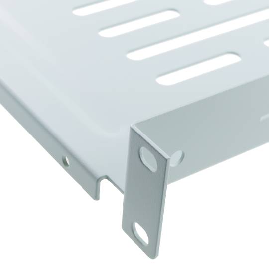 Tray rack front fastening 1U 250 mm white