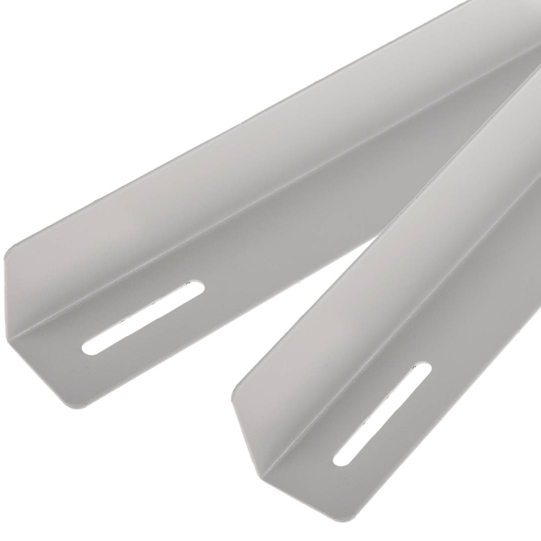 Guias laterais fixas para suporte de rack 19 branco 350mm