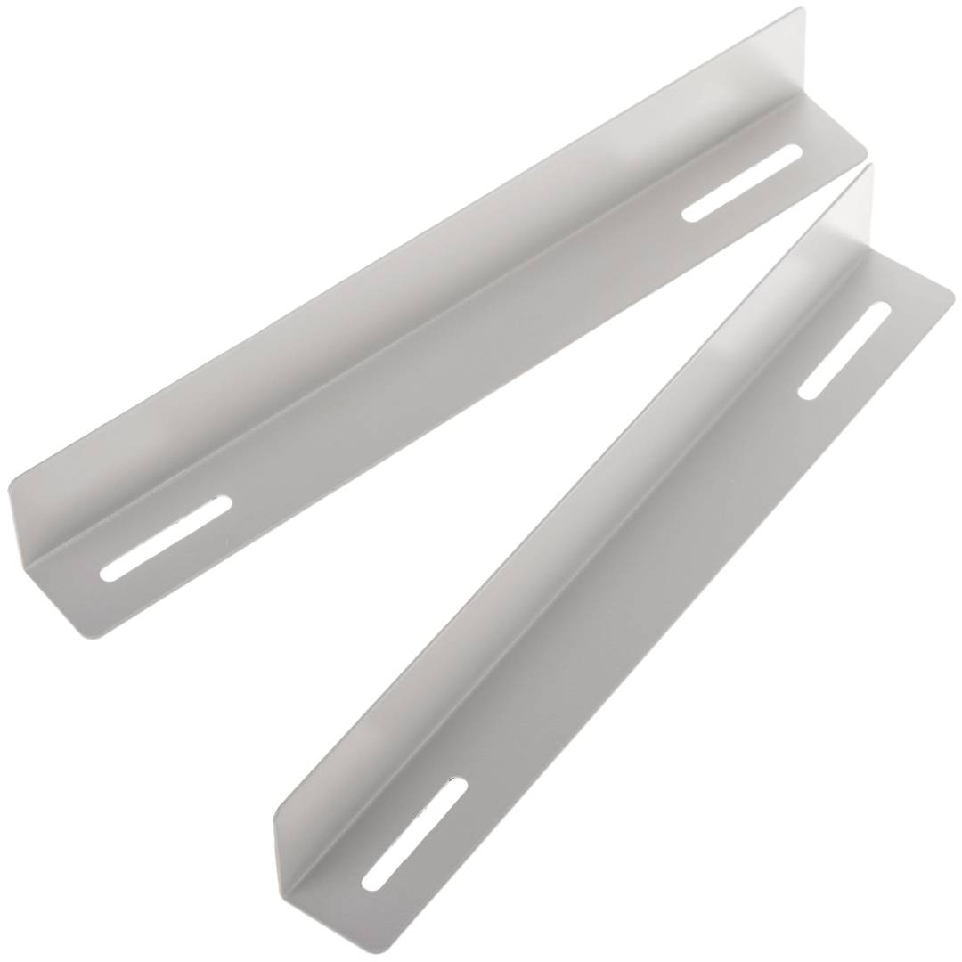 Guias laterais fixas para suporte de rack 19 branco 350mm