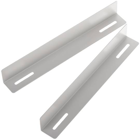 Guias laterais fixas para suporte de rack 19 branco 350mm