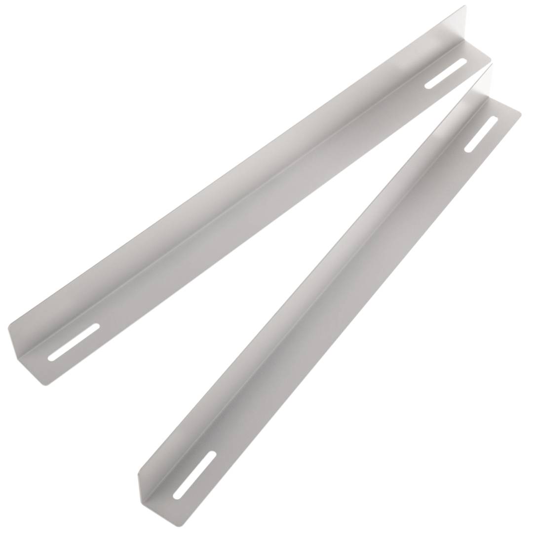 Vaste zijgeleiders voor rackkaststeun 19 wit 550mm