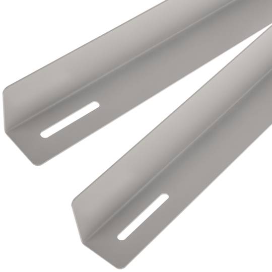 Fixed side guides for rack cabinet support 19 white 750mm