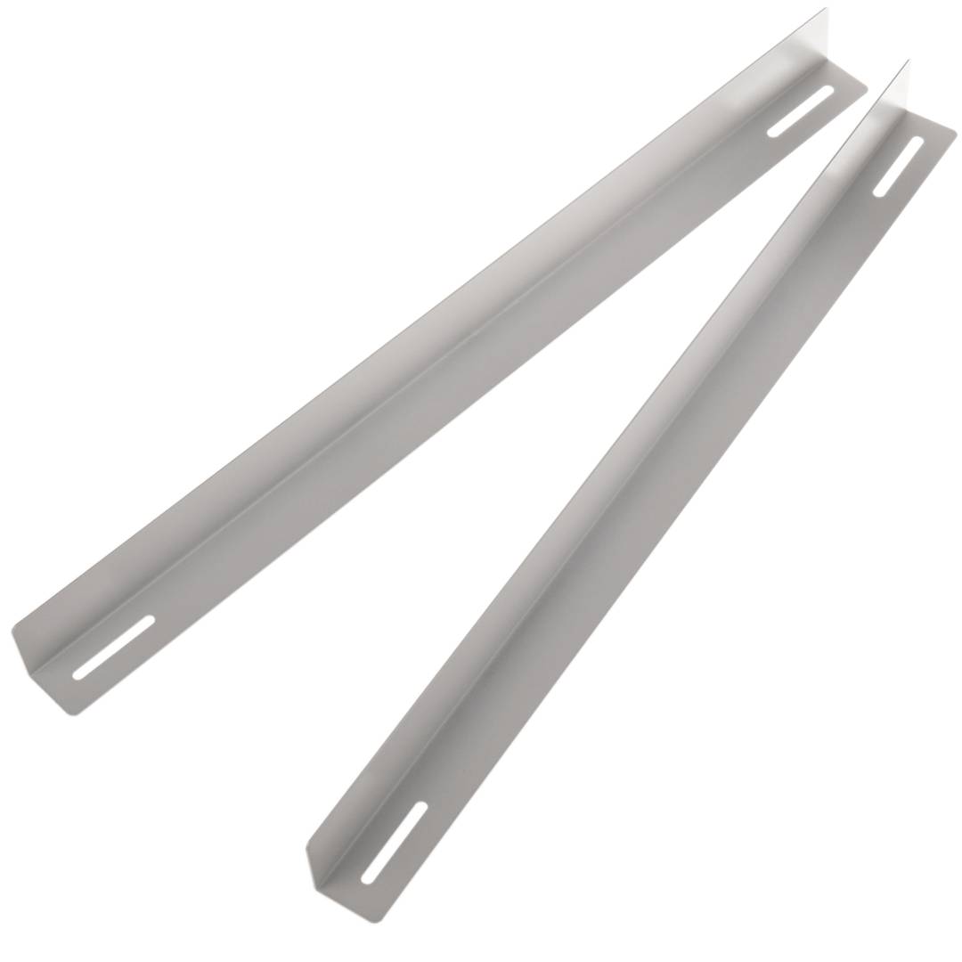 Fixed side guides for rack cabinet support 19 white 750mm