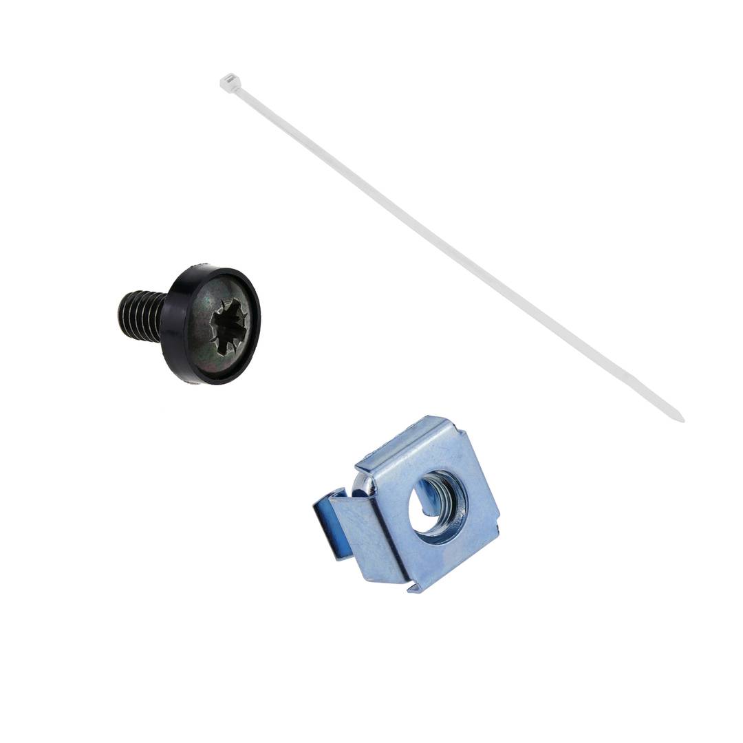 Patchpaneel 24 RJ45 Cat.5e UTP 1U wit met kam